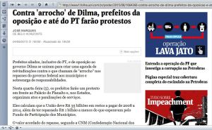 Situação de crise que atinge prefeituras brasileiras afeta seriamente o SUS. Prefeitos planejam protesto.